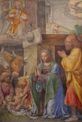 Geburt Christi und Verkündigung an die Hirten